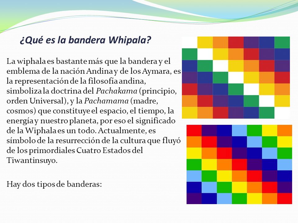 Cuales son los colores de la bandera wiphala